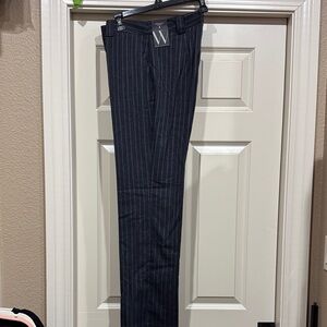 Worthington Black Pinstripe Trousers